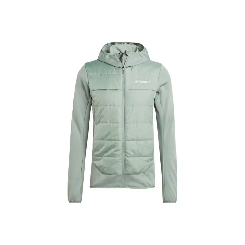 Adidas Terrex Multi Hybrid Insulated Hooded Jacket Jackets & Coats Men's Light Green-0