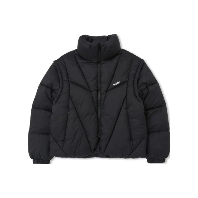 Nerdy Puffer Jackets Unisex Black-0