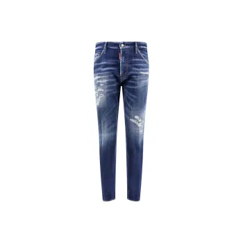 DSQUARED 2 Dark Ripped Cast Wash Cool Guy Jeans