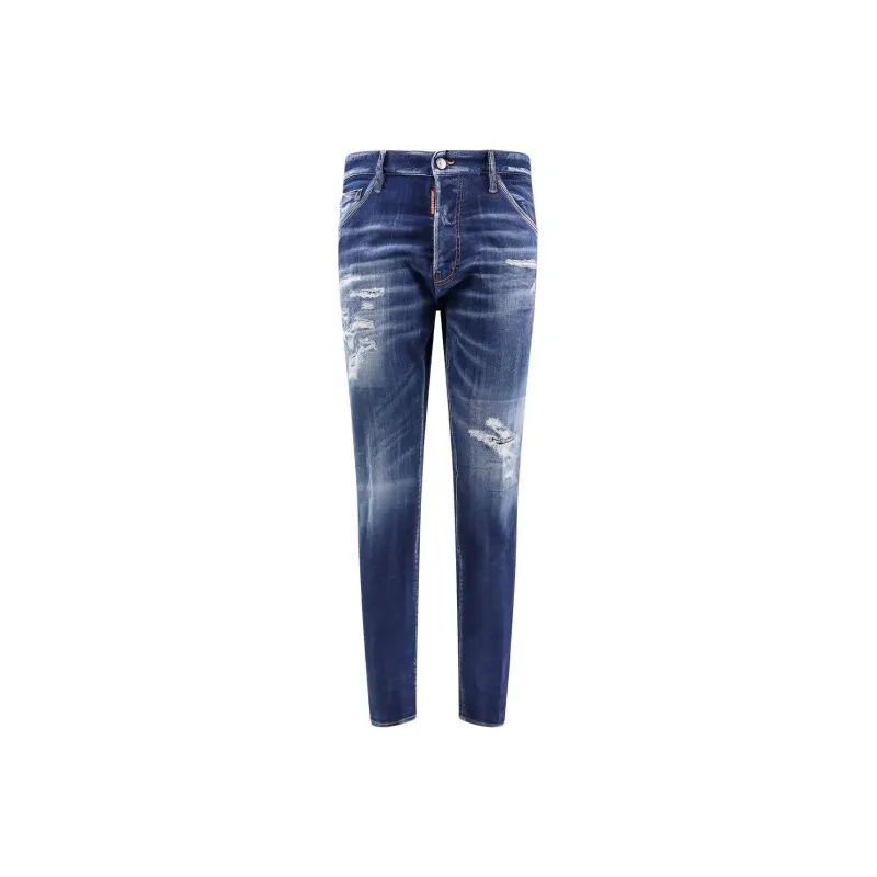 Dsquared2 Dark Ripped Cast Wash Cool Guy Jeans-0