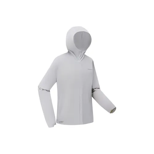 DECATHLON Breathable, Waterproof, Windproof, UV Protection Sun Protection Clothing Men's Light Smoke Gray