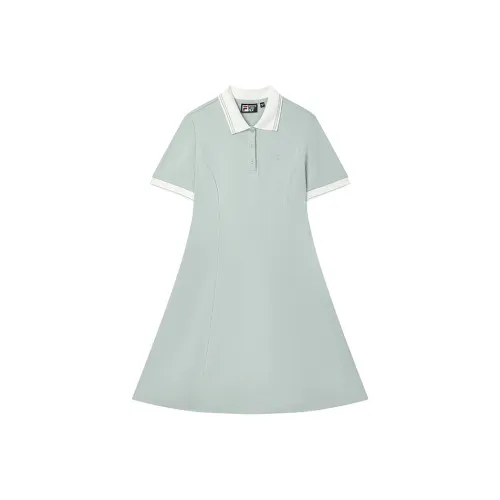 FILA Short Sleeved Dress Women's Oat Gray