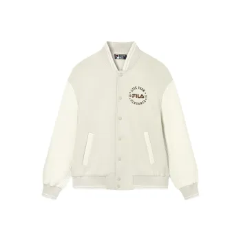 FILA Baseball Jacket Unisex Wheat Straw Beige