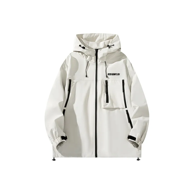 RED DRAGONFLY Water Resistant Windproof And Rainproof With Additional Wear Resistance Windbreaker Jacket Unisex-0