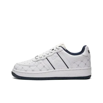 Kappa Flowers Back to Back Anti Slip Wear Resistant Low Top Skateboard Shoes Unisex White Gray