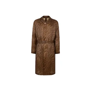 FENDI Trench Coats Men Brown