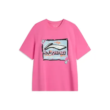 LiNing Sports Fashion Collection T Shirt Men's Energy Powder/Square