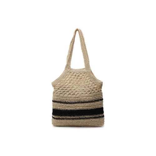 Wenpercy Straw Woven Shoulder Bag Women's Multicolor