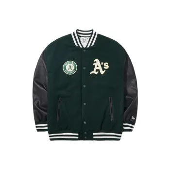New Era Baseball Jacket Unisex Dark Green