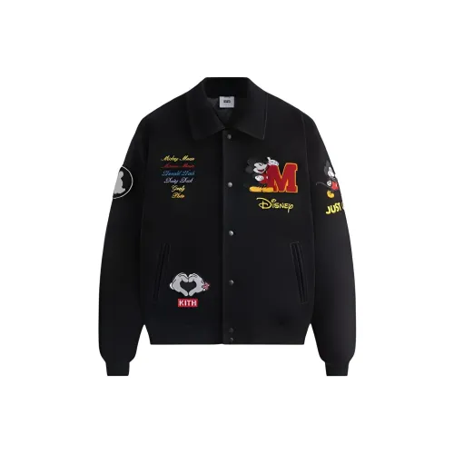 KITH X Disney Mickey & Friends Suede Varsity Material
