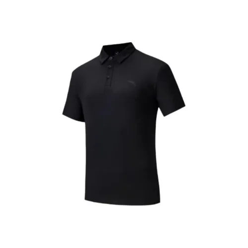 CHAOJIANTA Polo Shirt Men's Basic Black