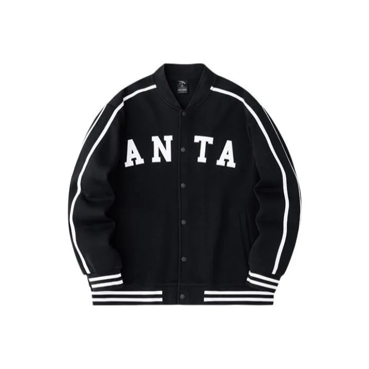 Anta Life Collection Baseball Jacket Unisex Basic Black-0