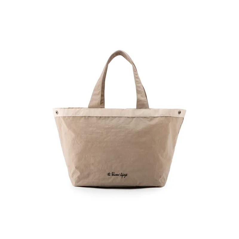 Elle Active Fabric Tote Bag, Shopping Bag, Shoulder Bag Large Size Unisex Khaki/Red Blue-2