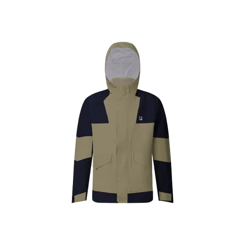 FILA Fitness Warm Water Repellent Water Resistant Windbreaker Jacket Men's Withered Moss Green