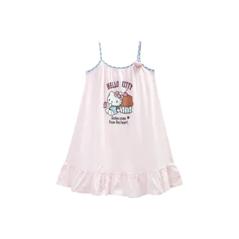 GUKOO x Hello Kitty/, Sanrio Series Nightgown Women's Ballet Pink