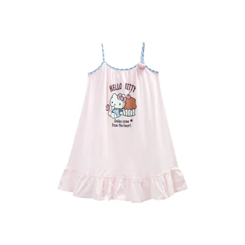 GUKOO x Hello Kitty/, Sanrio Series Nightgown Women's Ballet Pink