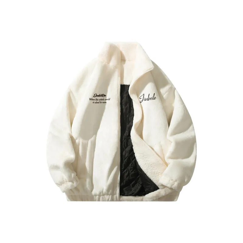 JINBEILE Velvet feel Coat Unisex-3