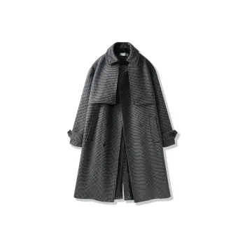DKPD Coats Unisex Gray Plaid