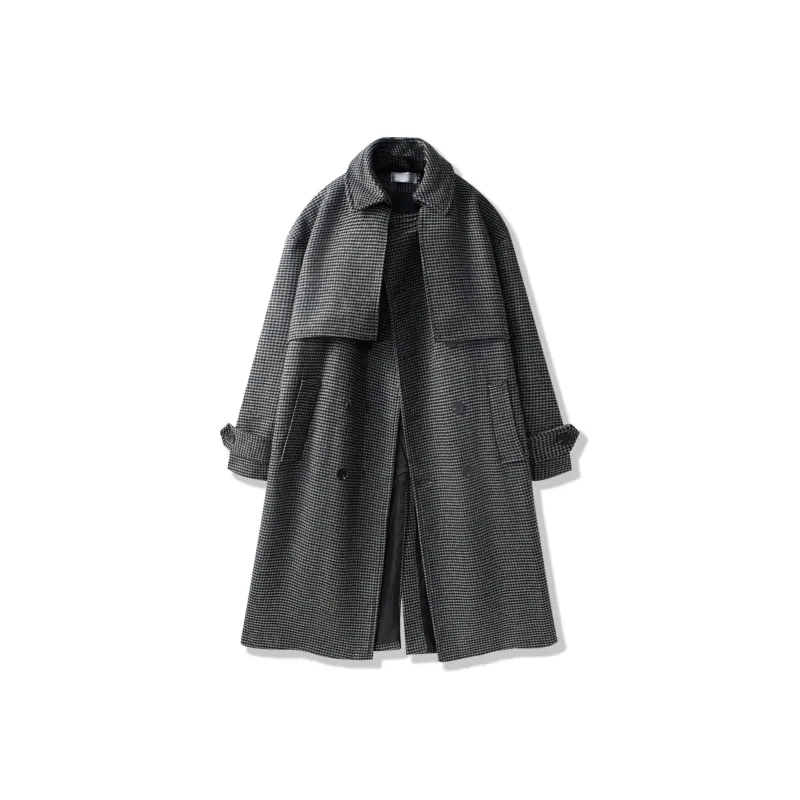DKPD Coats Unisex Gray Plaid-0