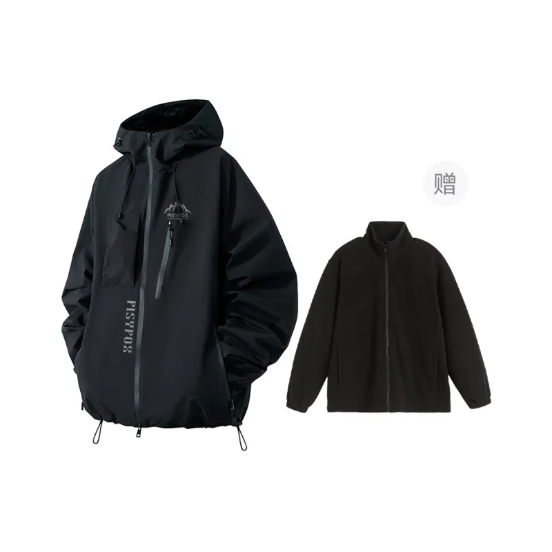 PISYPOX Water Resistant Windproof Wear Resistant Windbreaker Jacket Unisex-8