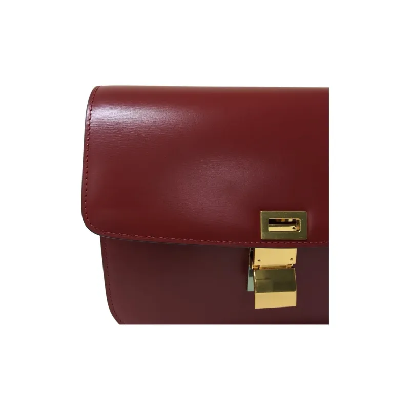 CELINE Classic Bo Calfskin Crossbody Bag, Shoulder Bag Small Size Women's Red-1