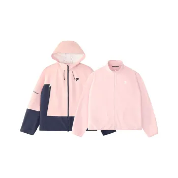 FILA FUSION Jacket Unisex Leather Mud Pink