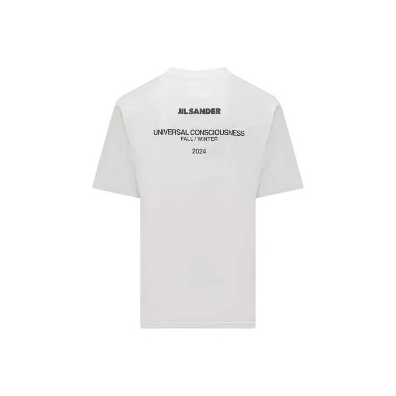 JIL SANDER Logo Printed Crewneck T Shirt-1