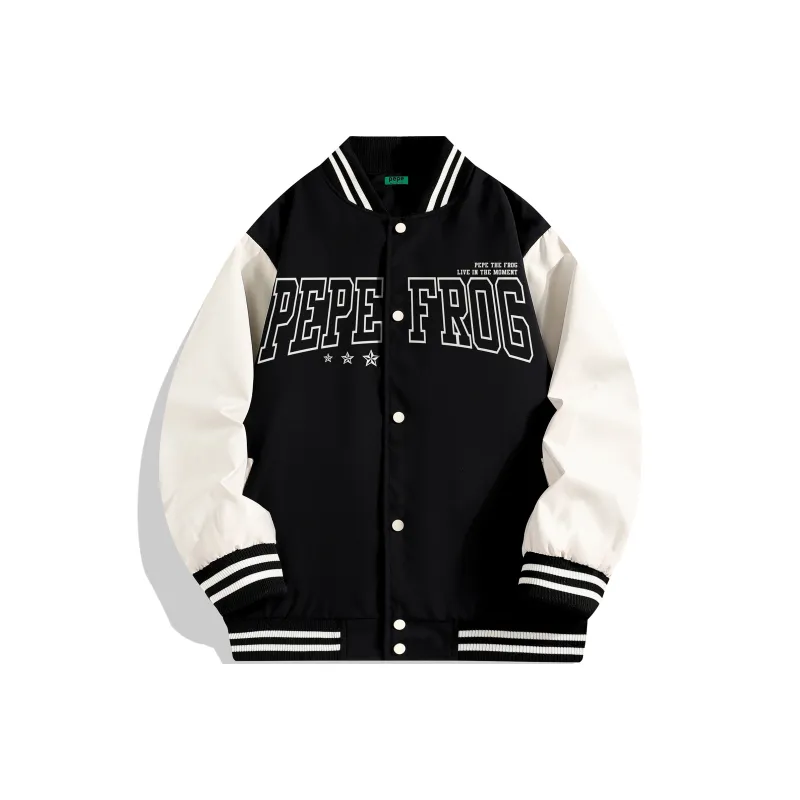 Pepe The Frog Baseball Jacket Unisex-2