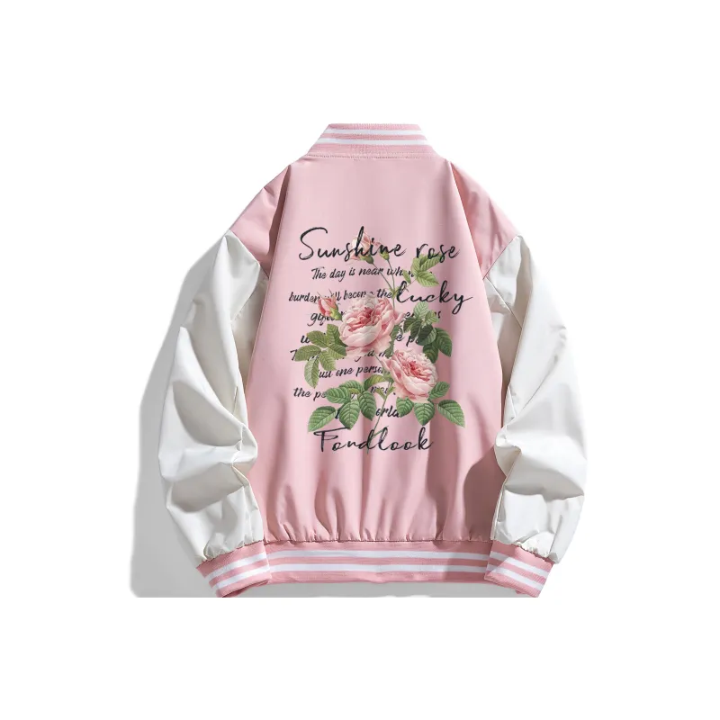 FONDLOOK Baseball Jacket Unisex-12