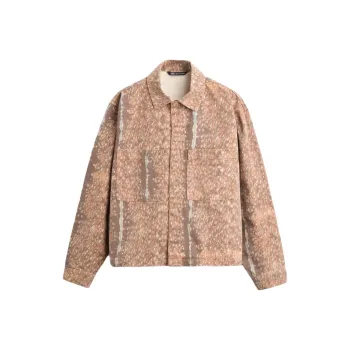 ZARA Jackets & Coats Men's Leopard Print