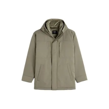 Hollister Coats Men Khaki