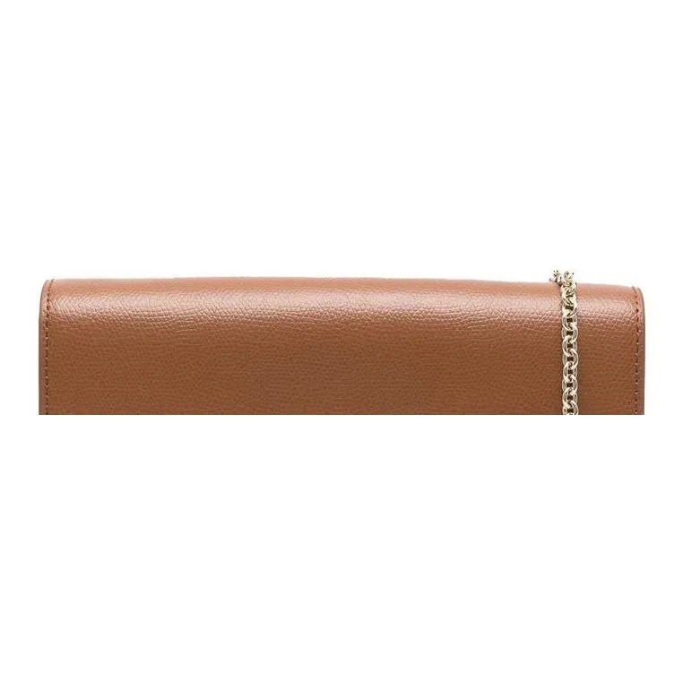Furla Calfskin Shoulder Bag Crossbody Bag Wallet Women's Umber-4