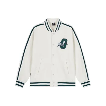 361° Basketball Collection Baseball Jacket Men's Feather White