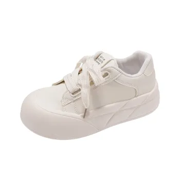 Puppytown Waterproof Slip Resistant Cushioning Low Top Skateboard Shoes Women's Ecru