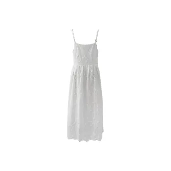 Mu Xiao Xin Slip Dress Women's White