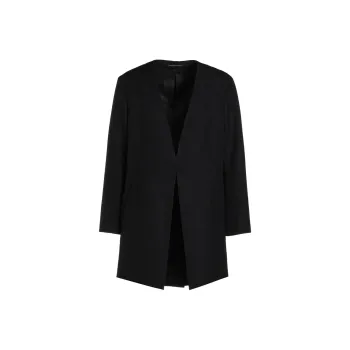 Yohji Yamamoto Army Gabardine No Collar Jacket