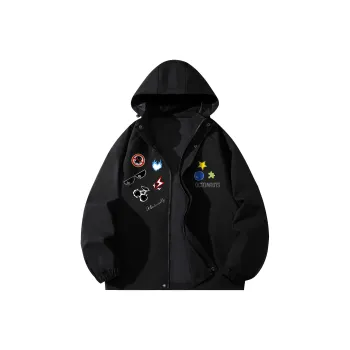 Small Columns Under The Sea Jackets Coats Unisex Black