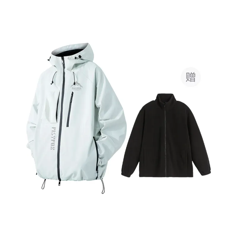 PISYPOX Water Resistant Windproof Wear Resistant Windbreaker Jacket Unisex-10