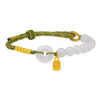 CHOW KING SANG Hetian Jade Bracelets White Jade Women's