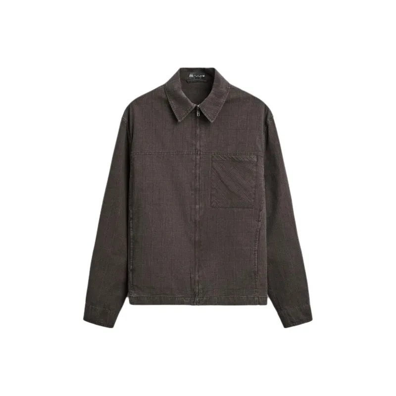 ZARA Jackets Men Brown-0
