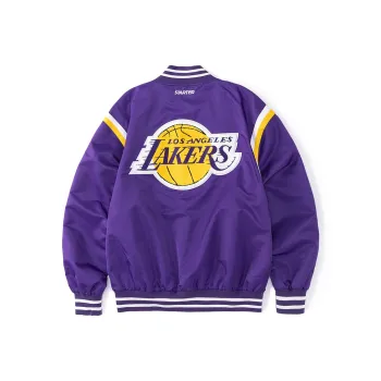STARTER x NBA Baseball Jacket Unisex Lakers Purple