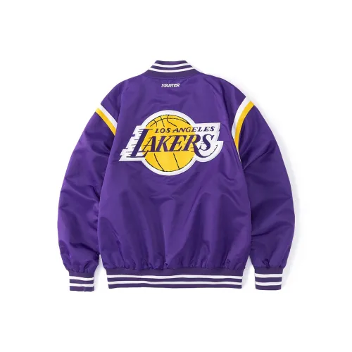 STARTER x NBA Baseball Jacket Unisex Lakers Purple