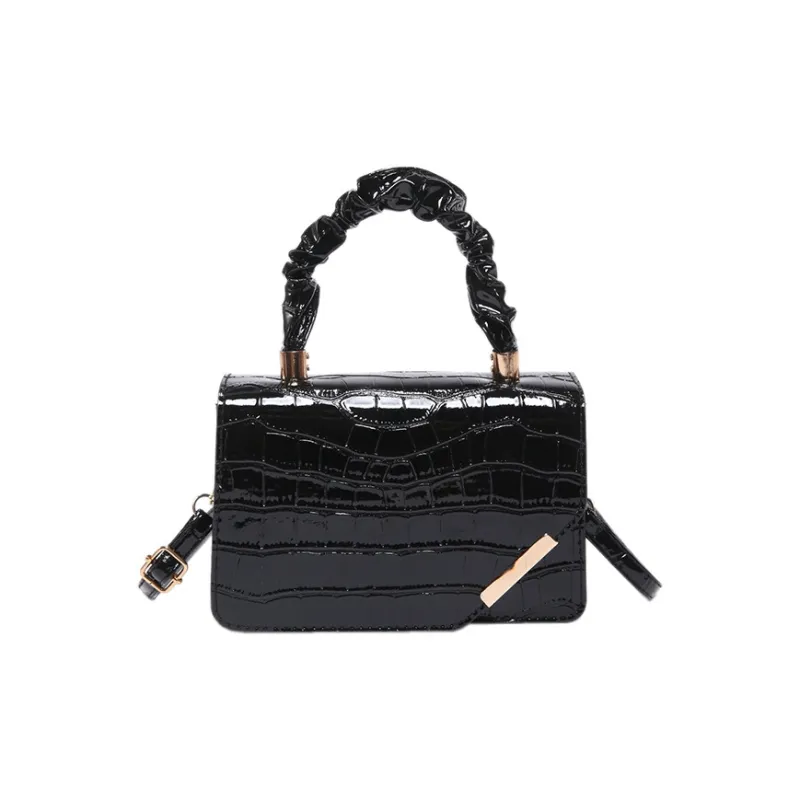 RIVMIND PU One Shoulder Handbag Women's Black/Red/Gold/Green/Brown-1