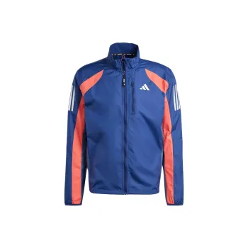 Adidas COLORBLOCK Own The Run Colorblock Jacket Stand Collar Jackets Men's Dark Blue