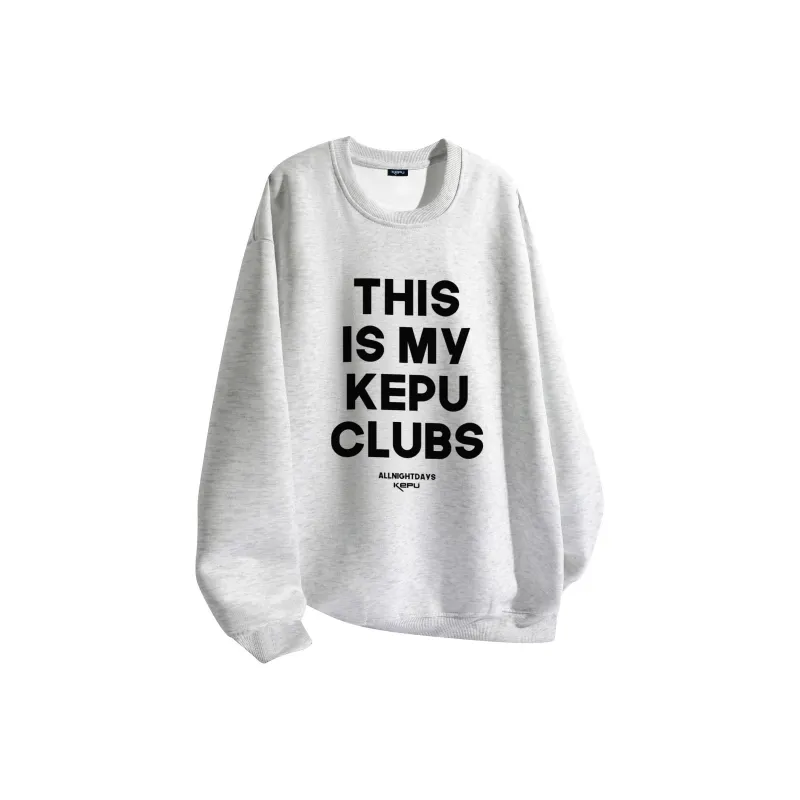 Kepu Sweatshirt Unisex Navy Blue With White Print-14