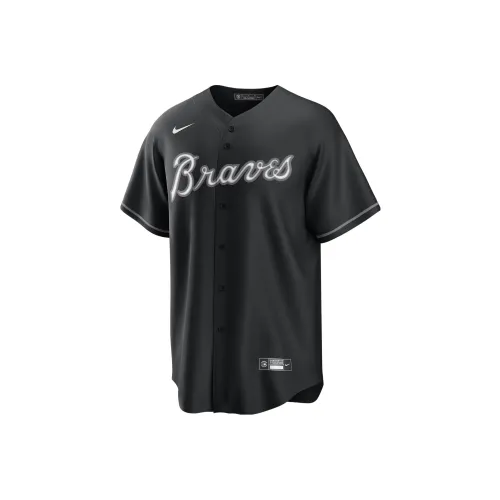 Nike x MLB Baseball Jacket Atlanta Braves Ronald Acuña Jr. Size 13 Men's Black