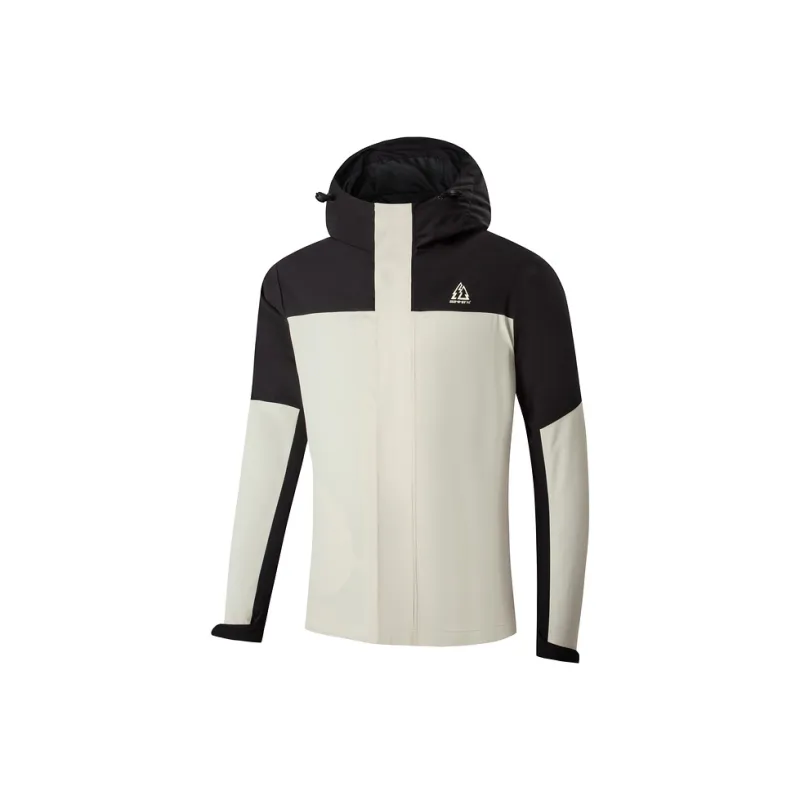 361° Windproof Windbreaker Jacket Men's Sand Brown White/super Black-0