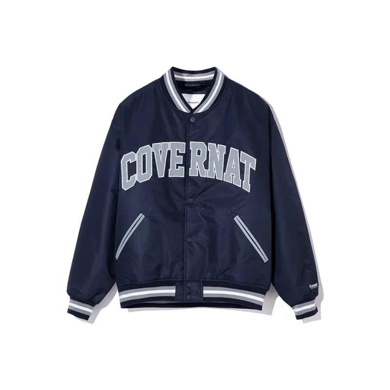 COVERNAT Casual Jackets & Coats Comfortable Versatile Street Style Baseball Jacket Unisex Blue-0