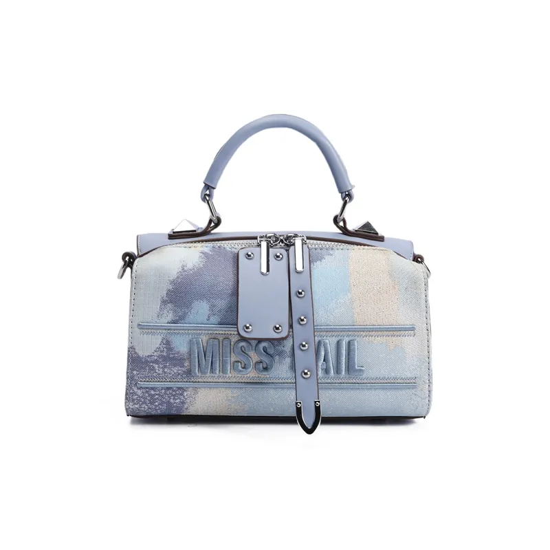 MISS GAIL Synthetic Leather Shoulder Bag, Crossbody Bag, Handbag Women's Furong Blue-5
