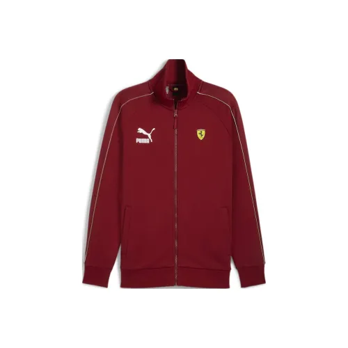 PUMA Jackets Coats Men's Burgundy